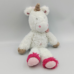 Doudou licorne blanche rose doré BABY NAT