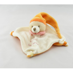 Doudou et compagnie plat lapin blanc rose 