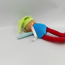 DOUDOU OURS BLEU ROUGE VERT POMME COLORS KALOO