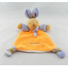 Doudou plat lapin mauve violet TAKINOU