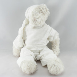 Doudou plat chien lapin gris Oscar J-LINE NEUF