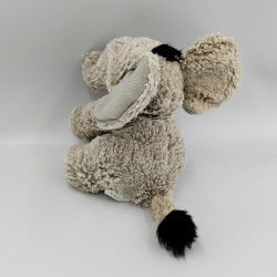 Peluche éléphant gris beige FAMOSA
