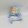 Doudou marionnette ours bleu beige MES PETITS CAILLOUX CMP