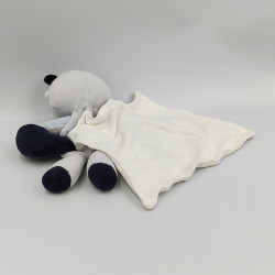 Doudou panda raton bleu mouchoir cajour SUCRE D'ORGE