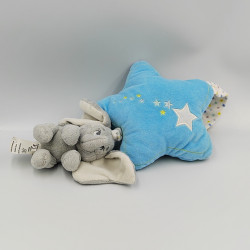 Doudou musical éléphant gris étoile bleu Dumbo DISNEY BABY