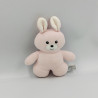 DOUDOU LAPIN ROSE BLANC GIPSY 20 CM