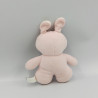 DOUDOU LAPIN ROSE BLANC GIPSY 20 CM