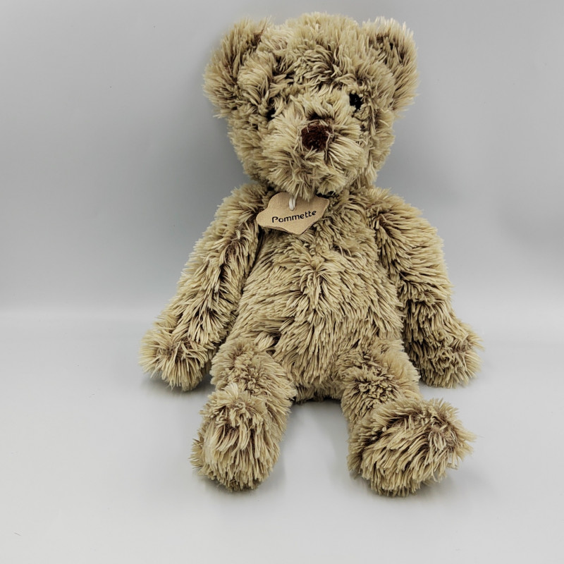 Doudou ours beige marron POMMETTE