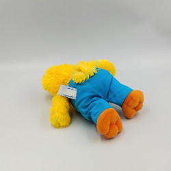 Doudou poussin canard jaune salopette bleu GIPSY