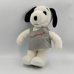 Peluche chien Snoopy tee shirt gris Flashbeagle Année 1968