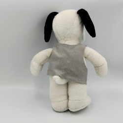 Peluche chien Snoopy tee shirt gris Flashbeagle Année 1968