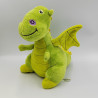 Doudou peluche micro ondable bouillotte dragon vert SANODIANE