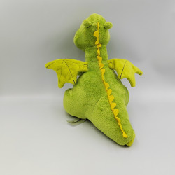 Doudou peluche micro ondable bouillotte dragon vert SANODIANE