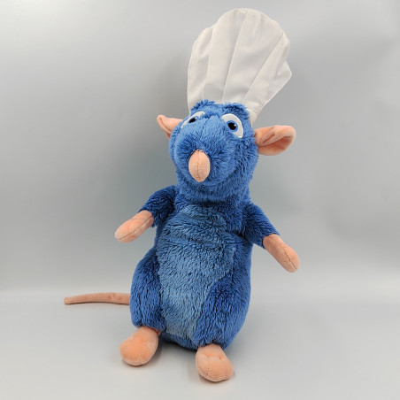 Peluche rat Rémy Ratatouille en chef cuisinier DISNEY PIXAR