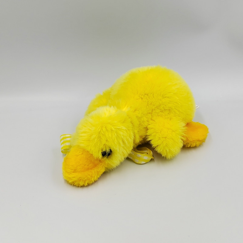 Doudou peluche canard jaune L.DAKE