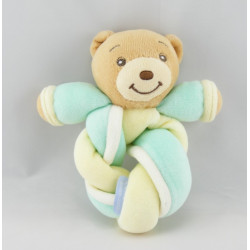 Mini Doudou ours bleu vichy KALOO