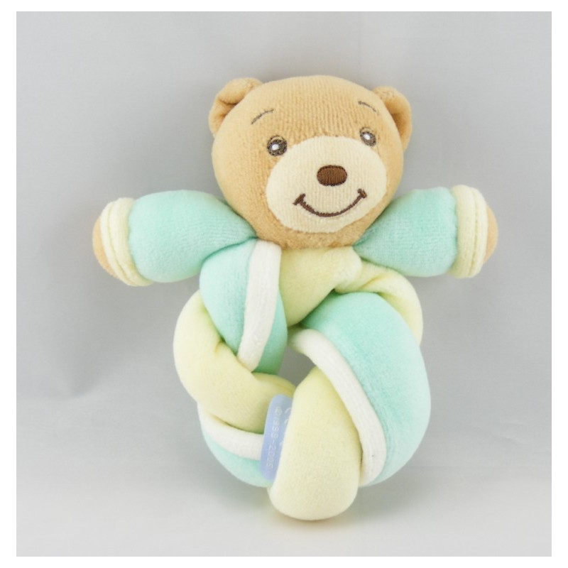 Mini Doudou ours bleu vichy KALOO