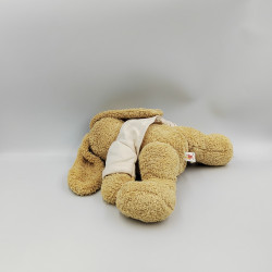 Doudou lapin beige pull blanc La planete des ours