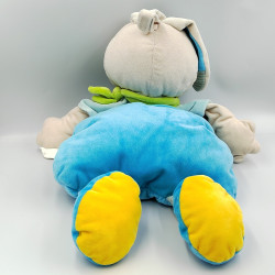 Doudou range pyjama lapin blanc bleu vert carottes jardin NICOTOY