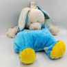 Doudou range pyjama lapin blanc bleu vert carottes jardin NICOTOY