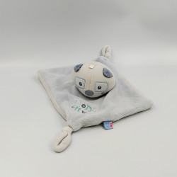 DOUDOU PLAT PANDA BLEU GRIS DODO EN