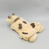Doudou plat marionnette girafe beige marron BELLODOUX