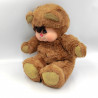 Ancienne Peluche ours Nombrilou marron AJENA