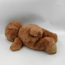 Ancienne Peluche ours Nombrilou marron AJENA