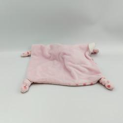 Doudou plat chat rose pois GEMO