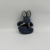Petit doudou porte monnaie lapin bleu Moulin Roty