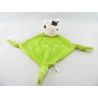 Doudou plat marron vache CARRE BLANC