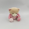 Doudou sonore ours rose blanc pois GIPSY