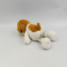 Doudou chien blanc blanc marron HISTOIRE D'OURS