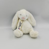 Doudou lapin blanc écharpe Peisey Peluche Montagne CMP