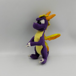 Peluche dragon mauve jaune SPYRO 2001 - 20 cm 