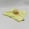 Doudou plat Chat Patou vert foulard orange Bengy