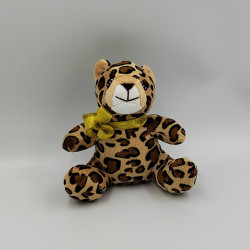 Doudou peluche léopard beige marron noir XPECT