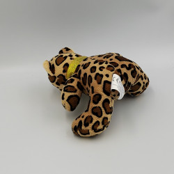 Doudou peluche léopard beige marron noir XPECT