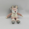 Doudou biche faon rose blanc Les petits twist Eléa HISTOIRE D'OURS