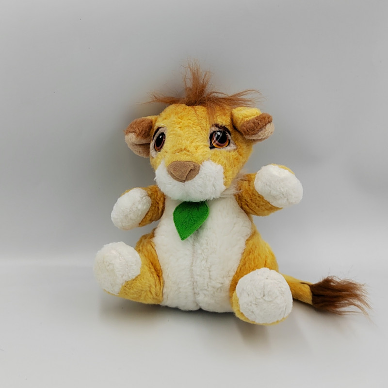 Peluche le roi lion Simba collier vert DISNEY AUTHENTIC MATTEL