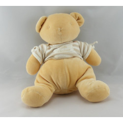 Doudou ours boule ecru vert NOUNOURS