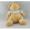 Doudou ours boule ecru vert NOUNOURS