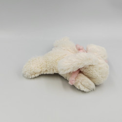Doudou et compagnie lapin blanc rose Bonbon 16 cm