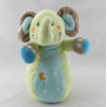 Doudou éléphant vert étoiles NICOTOY