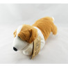 Doudou chiot chien beige couché MAX ET SAX