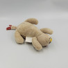 Doudou lion beige rouge Les Papoum MOULIN ROTY
