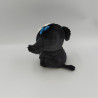DOUDOU PELUCHE CHIEN NOIR BLEU YEUX BRILLANT TY TRACEY