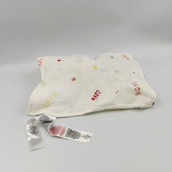 Doudou plat lapin blanc love home PRIMARK BABY