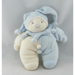 Doudou lutin clown bleu vert JOLLYBABY