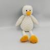 Doudou oiseau canard blanc orange NEWSWAY